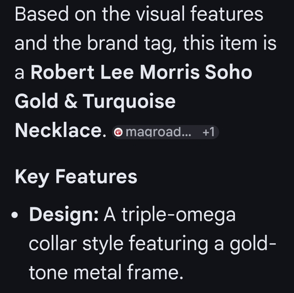 NWT Robert Lee Morris Soho Turqoise Gold Wired Pendant Choker Bibb Necklace - Picture 8 of 9
